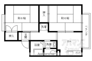 シャルムK&N【102号室】の間取り