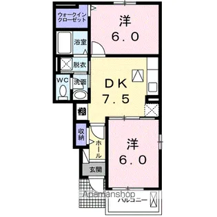 シンシア・Ⅱ【1階】の間取り