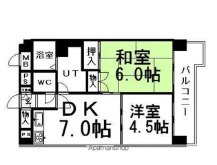 ARMS美術館通Ⅰ【3階】の間取り