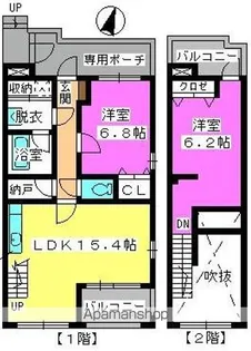 ビ・ザ・ビ・ランドⅡ【1階】の間取り
