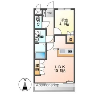 オリエンタルハイツ【1階】の間取り