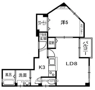 アーカンシェル東寝屋川【5階】の間取り