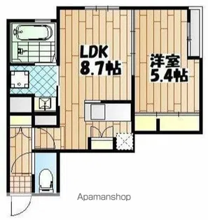 ラ・プルミエール【2階】の間取り