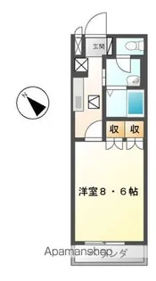 ウェルコート【1階】の間取り