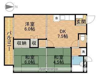 吉田ハイツ【2階】の間取り