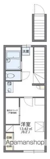 レオパレス瀬波【204号室】の間取り