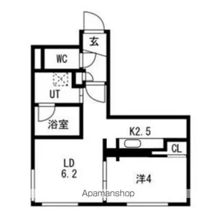 LA FELICE北17条(ラ フェリーチェ)【1階】の間取り