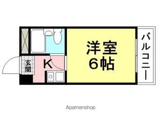 プリエール名神尼崎【708号室】の間取り