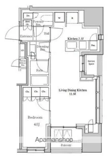 東京都渋谷区松濤2丁目【マンション】の間取り