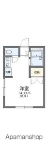 レオパレスSHIZUKA【2階】の間取り