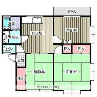 岡崎コーポ【2階】の間取り