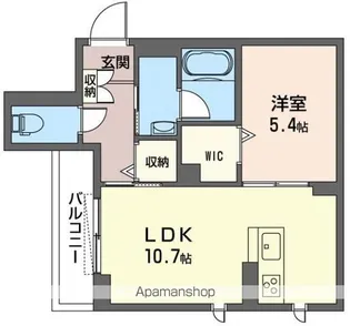 デパーチェ中浦和【202号室】の間取り