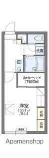 レオパレスルナセレーネ【205号室】の間取り