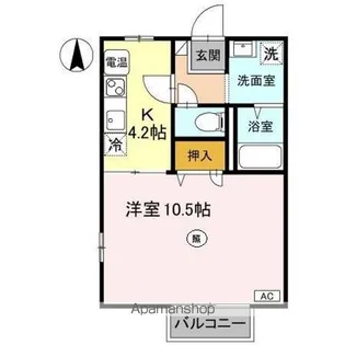 ドエルスカーラー【2階】の間取り