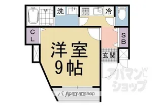 HABITATION西洞院【206号室】の間取り