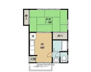 滋賀県東近江市大森町【アパート】の間取り