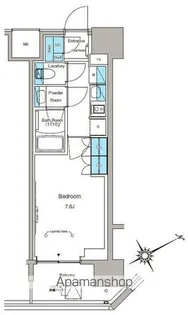 ルフォンプログレ蔵前プレミア【7階】の間取り