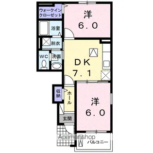 E’S GARDEN B【1階】の間取り