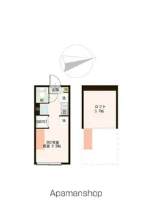 AURORA FUJIMIDAI【2階】の間取り