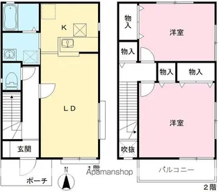 CAMPHOR【2号室号室】の間取り