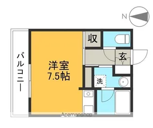 多賀ハイツ【3階】の間取り
