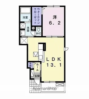 グランルポン トロワ【1階】の間取り