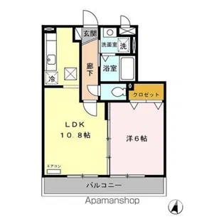 フォレスト小山【1階】の間取り