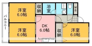 第2サンヨーマンション【5階】の間取り
