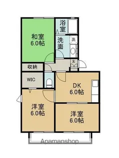 長野県長野市吉田5丁目【アパート】の間取り