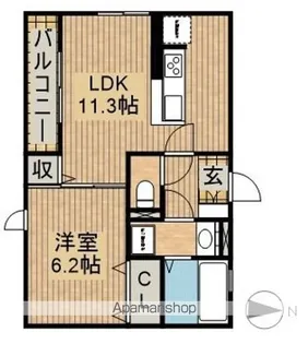 D−HILLS領家【2階】の間取り