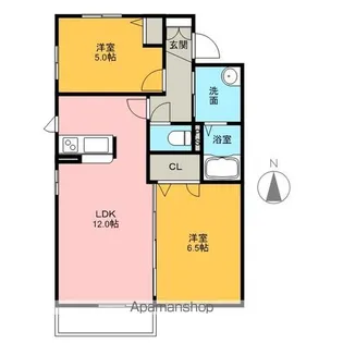 MTD.プラッツA【205号室】の間取り