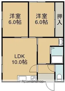 コーポ裕【201号室】の間取り