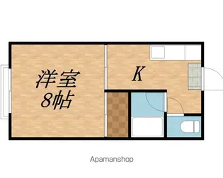 コーポハラ【205号室】の間取り