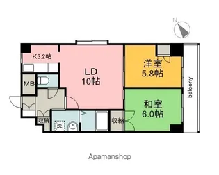 田部ビル【10階】の間取り
