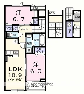 エール アン【3階】の間取り
