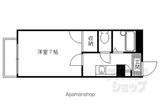 レオパレス立林【202号室】の間取り