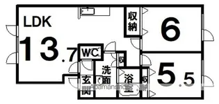 ペットハウス寿【2階】の間取り