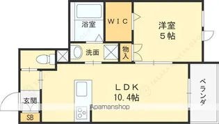 HEBEL GARDEN 松山町【1階】の間取り