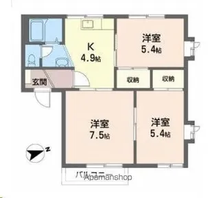 グリーンヒルズCHIDAーF【2階】の間取り