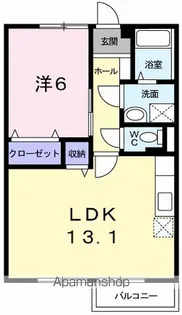 クレスト【2階】の間取り