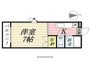 第3磯部コーポA【2C号室】の間取り