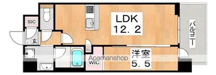 スプランディッド天王寺SOUTH【4階】の間取り