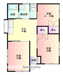 岩手県一関市萩荘字脇田郷【一戸建】の間取り