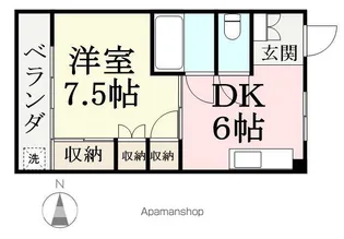 ウエストコーポラス【303号室】の間取り