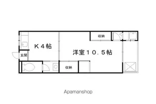 マンション千丈【403号室】の間取り