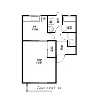 平和荘【101号室】の間取り