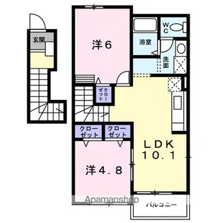 レスポアール【2階】の間取り