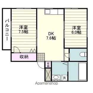 エコノミーホーム【201号室】の間取り