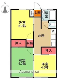 久之浜マンション【105号室】の間取り