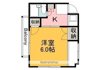 サンライズ広島(竹屋町)【302号室】の間取り